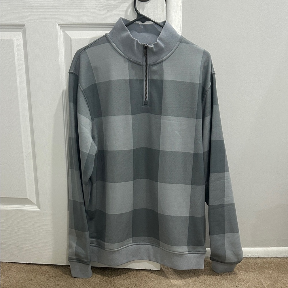 FootJoy Gray Striped Men's Sweater